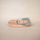 The Real McCaul Leathergoods Belts Western Style Narrow 25mm Embossed Belt Australian Made Australian Owned Australian Made 25mm Narrow Leather Belt - Tan