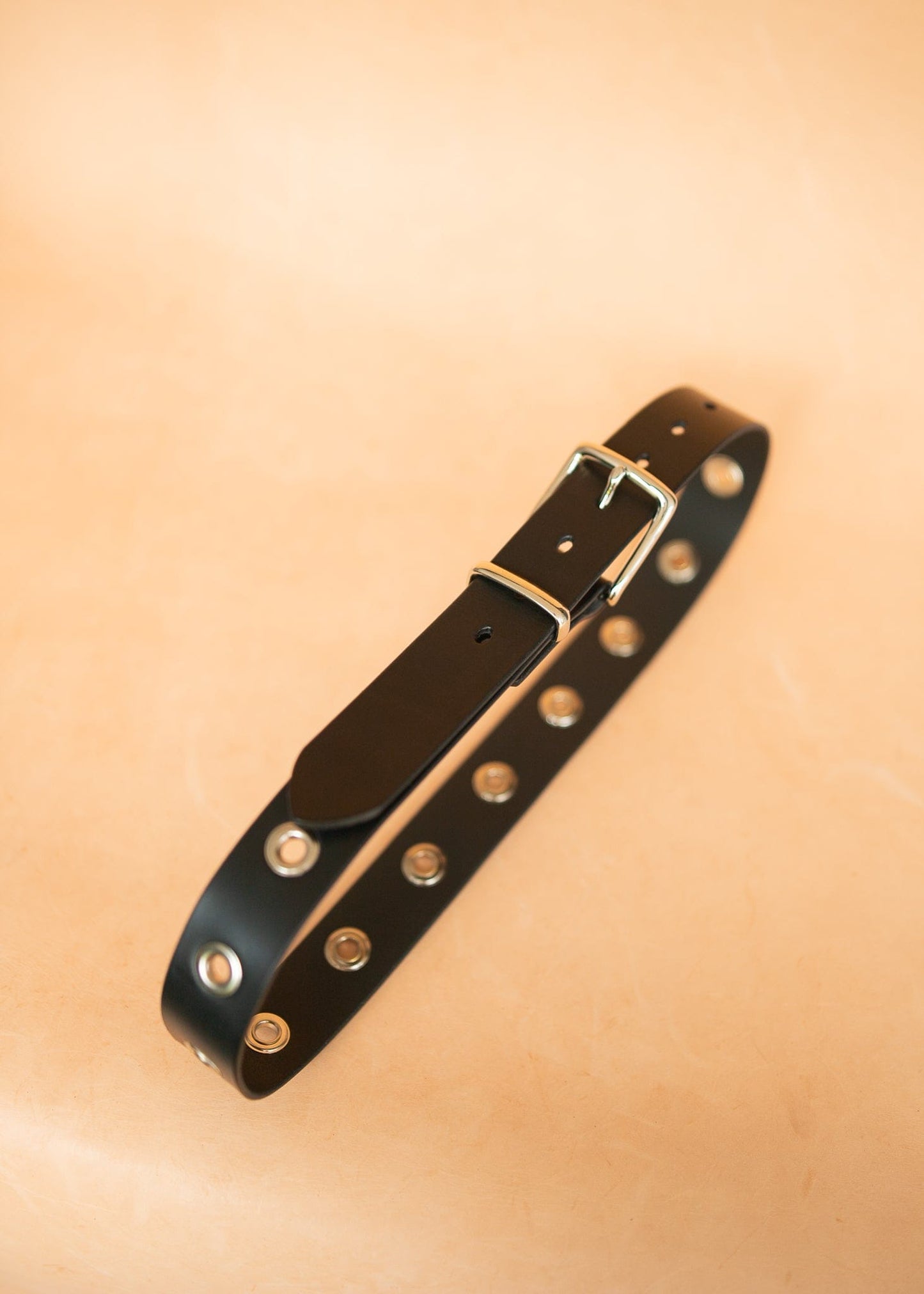 The Real McCaul Leathergoods Belts Wide Eyelet Belt - 38mm Australian Made Australian Owned Australian Made 25mm Narrow Leather Belt - Tan