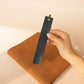 The Real McCaul Leathergoods Black Bookmark Australian Made Australian Owned Leather Bookmark Handmade in Australia