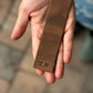 The Real McCaul Leathergoods Black / Small Old School Personalised Bookmark Australian Made Australian Owned Personalised Embossed Leather Bookmark Handmade in Australia