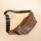 The Real McCaul Leathergoods Bum Bag Marble Brown (Premium) / Small (26" - 34") Multi-Pocket Belt Bum Bag - Cowhide Australian Made Australian Owned Deluxe Leather Bum Bag Handmade in Australia YKK Zips