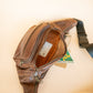 The Real McCaul Leathergoods Bum Bag Multi-Pocket Belt Bum Bag - Cowhide Australian Made Australian Owned Deluxe Leather Bum Bag Handmade in Australia YKK Zips