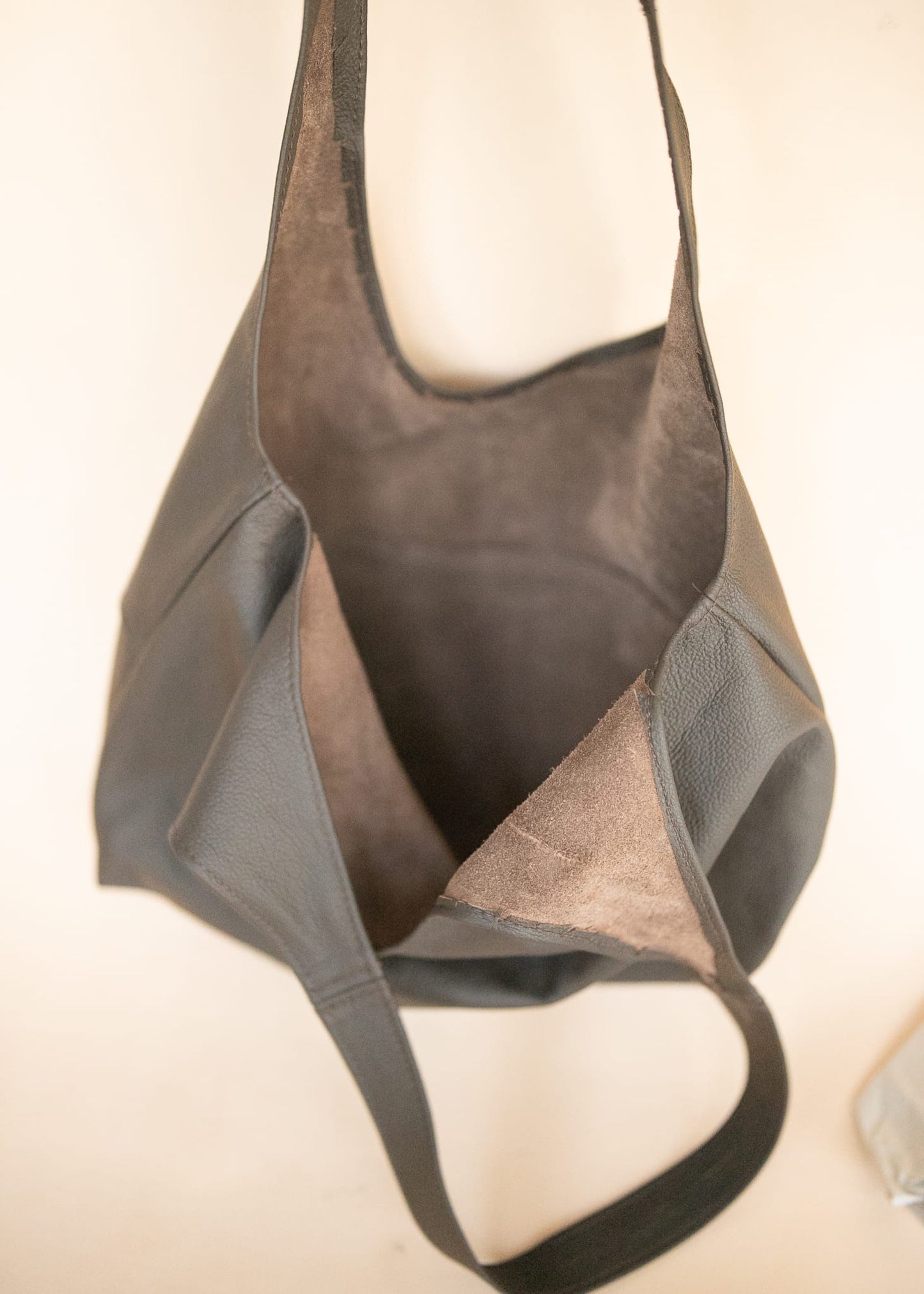 The Real McCaul Leathergoods Handbags Noosa Tote Sling Bag - Dark Brown - Cowhide Australian Made Australian Owned Slouch Tote Bag Leather Made In Australia 
