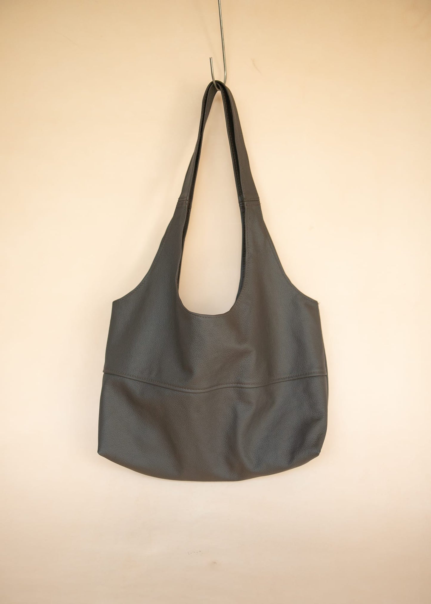 The Real McCaul Leathergoods Handbags Noosa Tote Sling Bag - Dark Brown - Cowhide Australian Made Australian Owned Slouch Tote Bag Leather Made In Australia 