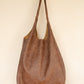 The Real McCaul Leathergoods Handbags Noosa Tote Sling Bag - Marble Brown Cowhide Australian Made Australian Owned Slouch Tote Bag Leather Made In Australia 