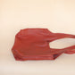 The Real McCaul Leathergoods Handbags Noosa Tote Sling Bag - Red - Cowhide Australian Made Australian Owned Slouch Tote Bag Leather Made In Australia 