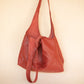 The Real McCaul Leathergoods Handbags Noosa Tote Sling Bag - Red - Cowhide Australian Made Australian Owned Slouch Tote Bag Leather Made In Australia 