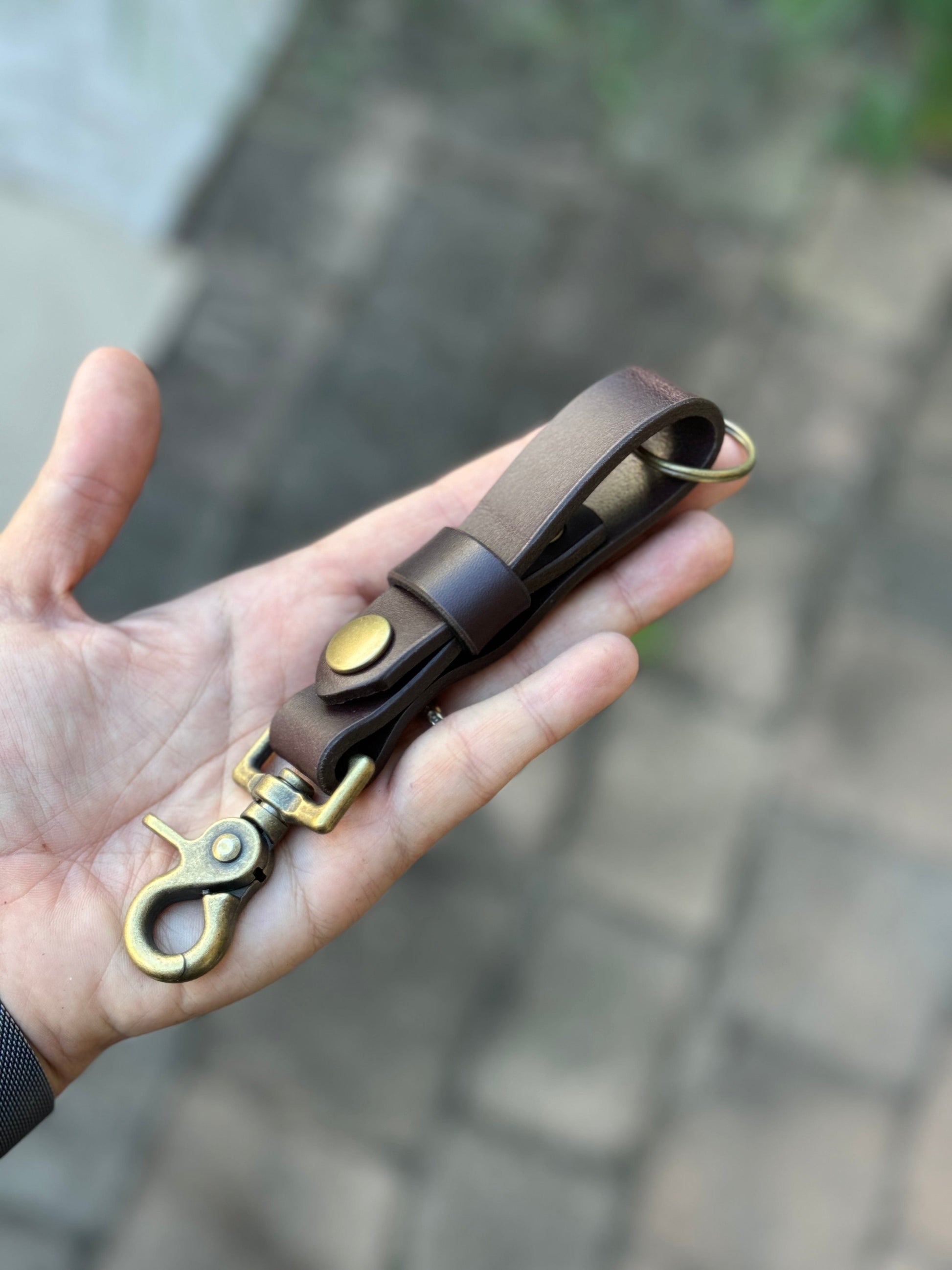 The Real McCaul Leathergoods Keyring Belt Loop Key Chain Holder Australian Made Australian Owned Leather Key Fob Holder Belt Hook Made In Australia