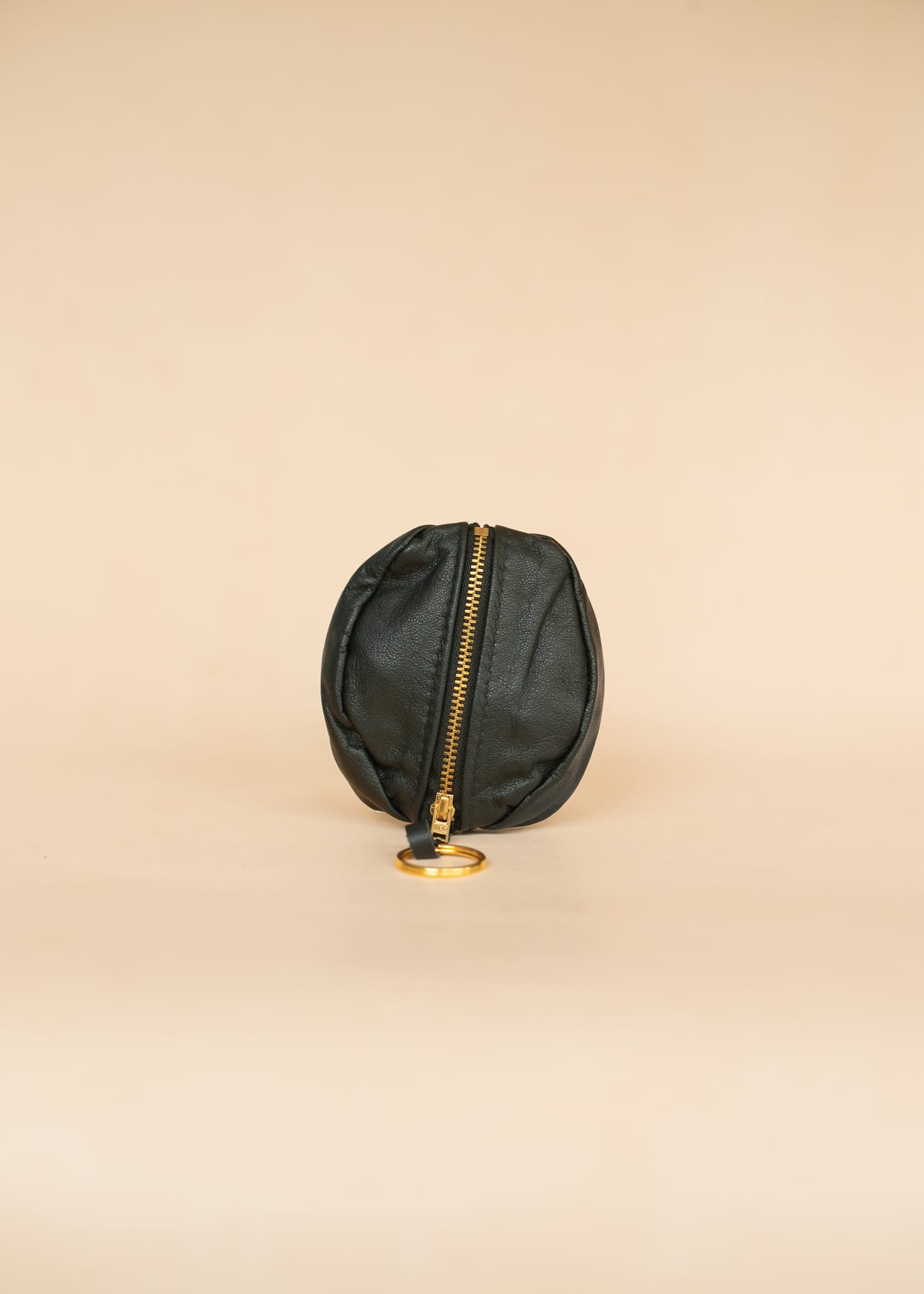 The Real McCaul Leathergoods Keyring Black / Large Double Sided Key & Coin Pouch - Cowhide Australian Made Australian Owned Double Sided Key & Coin Pouch- MADE IN AUSTRALIA - Genuine Leather