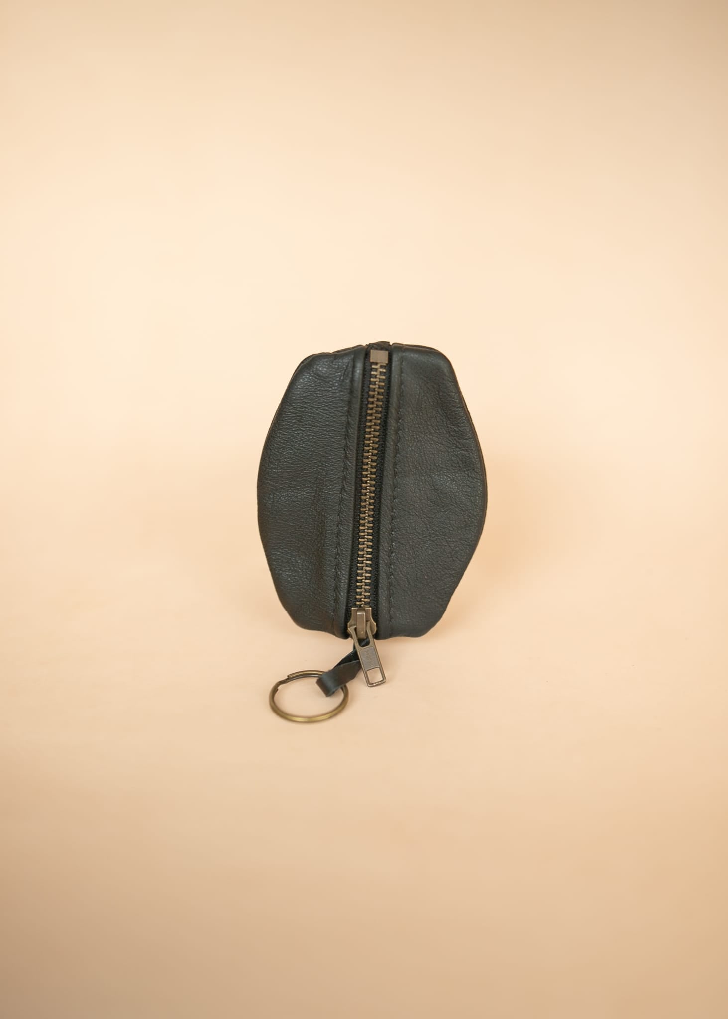 The Real McCaul Leathergoods Keyring Black / Medium Double Sided Key & Coin Pouch - Cowhide Australian Made Australian Owned Double Sided Key & Coin Pouch- MADE IN AUSTRALIA - Genuine Leather