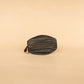 The Real McCaul Leathergoods Keyring Dark Brown One Zip Key & Coin Pouch - Kangaroo Australian Made Australian Owned Double Sided Key & Coin Pouch- MADE IN AUSTRALIA - Genuine Leather