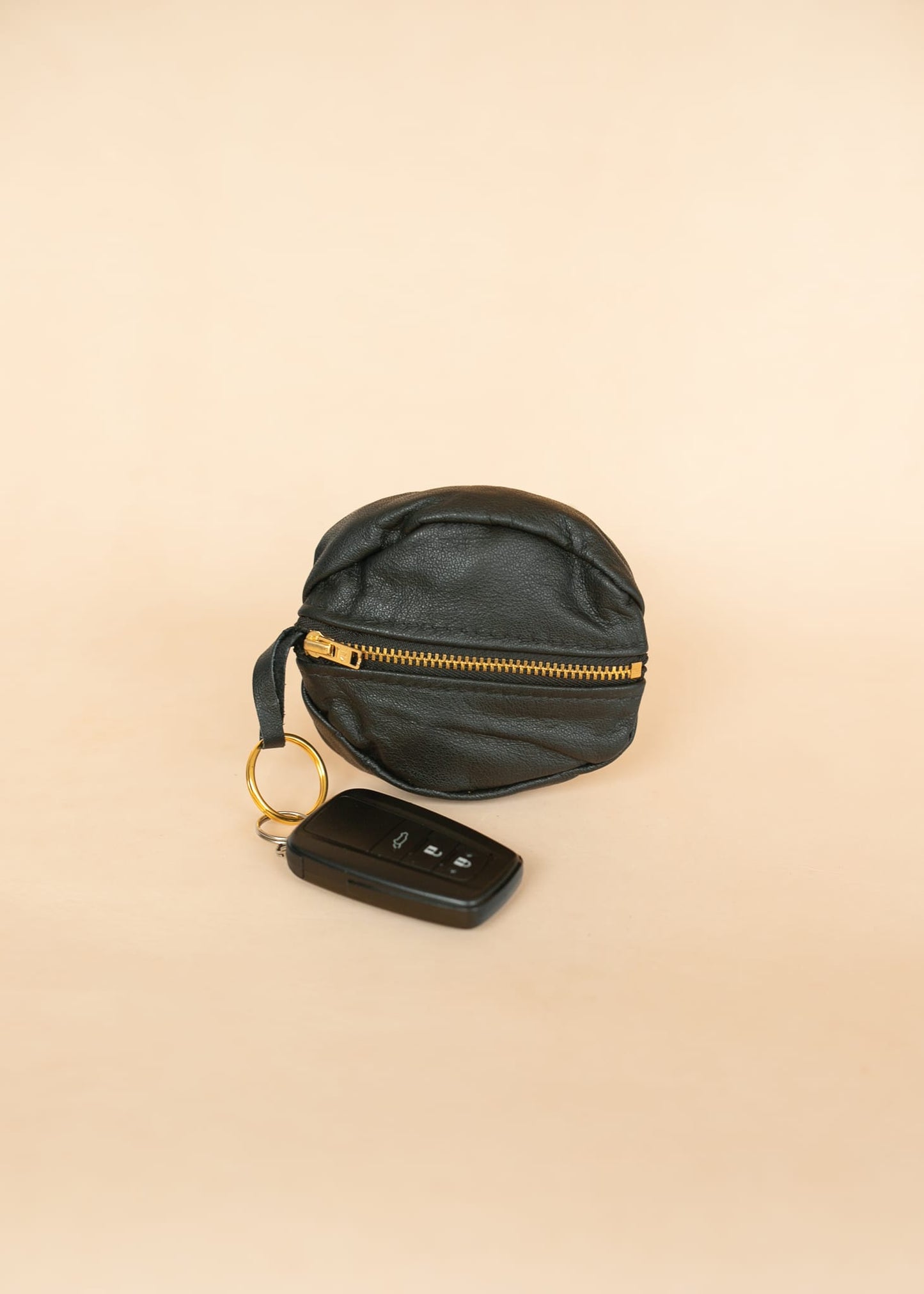 The Real McCaul Leathergoods Keyring Double Sided Key & Coin Pouch - Cowhide Australian Made Australian Owned Double Sided Key & Coin Pouch- MADE IN AUSTRALIA - Genuine Leather
