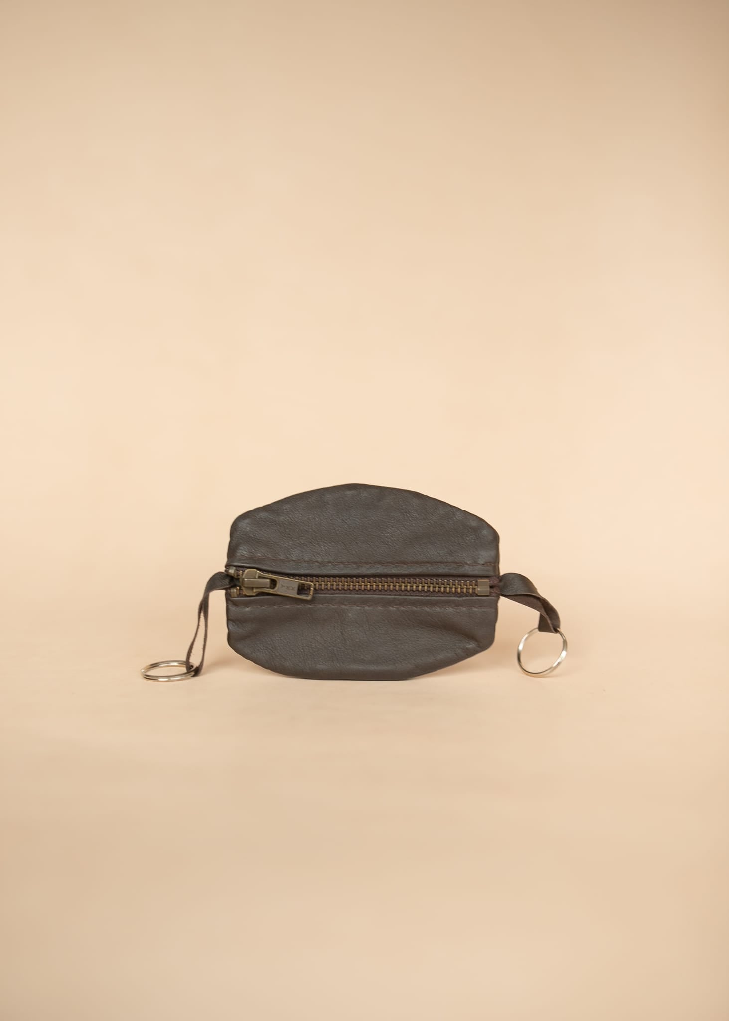 The Real McCaul Leathergoods Keyring Double Sided Key & Coin Pouch - Kangaroo Australian Made Australian Owned Double Sided Key & Coin Pouch- MADE IN AUSTRALIA - Genuine Leather