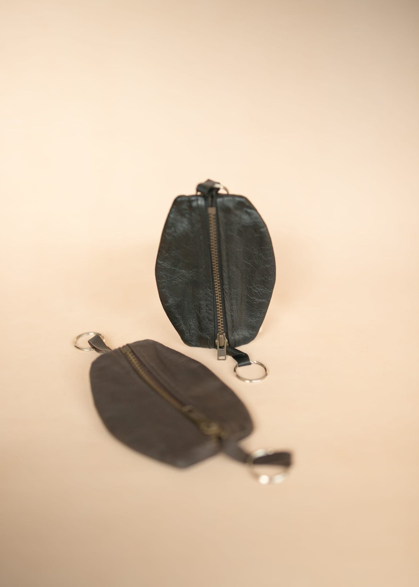 The Real McCaul Leathergoods Keyring Double Sided Key & Coin Pouch - Kangaroo Australian Made Australian Owned Double Sided Key & Coin Pouch- MADE IN AUSTRALIA - Genuine Leather