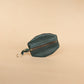 The Real McCaul Leathergoods Keyring Juniper Green One Zip Key & Coin Pouch - Kangaroo Australian Made Australian Owned Double Sided Key & Coin Pouch- MADE IN AUSTRALIA - Genuine Leather