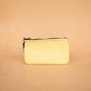 The Real McCaul Leathergoods Keyring Kangaroo / Lemon Simple Coin Pouch - Kangaroo Australian Made Australian Owned Double Sided Key & Coin Pouch- MADE IN AUSTRALIA - Genuine Leather