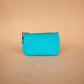 The Real McCaul Leathergoods Keyring Kangaroo / Light Blue Simple Coin Pouch - Kangaroo Australian Made Australian Owned Double Sided Key & Coin Pouch- MADE IN AUSTRALIA - Genuine Leather