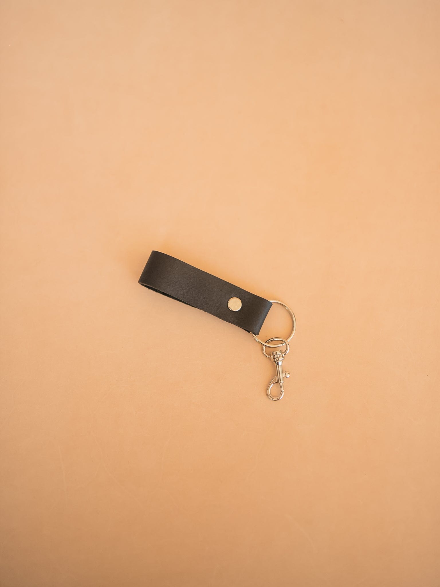 The Real McCaul Leathergoods Keyring Key Loop (Soft) Australian Made Australian Owned Leather Key Fob Holder Belt Hook Made In Australia