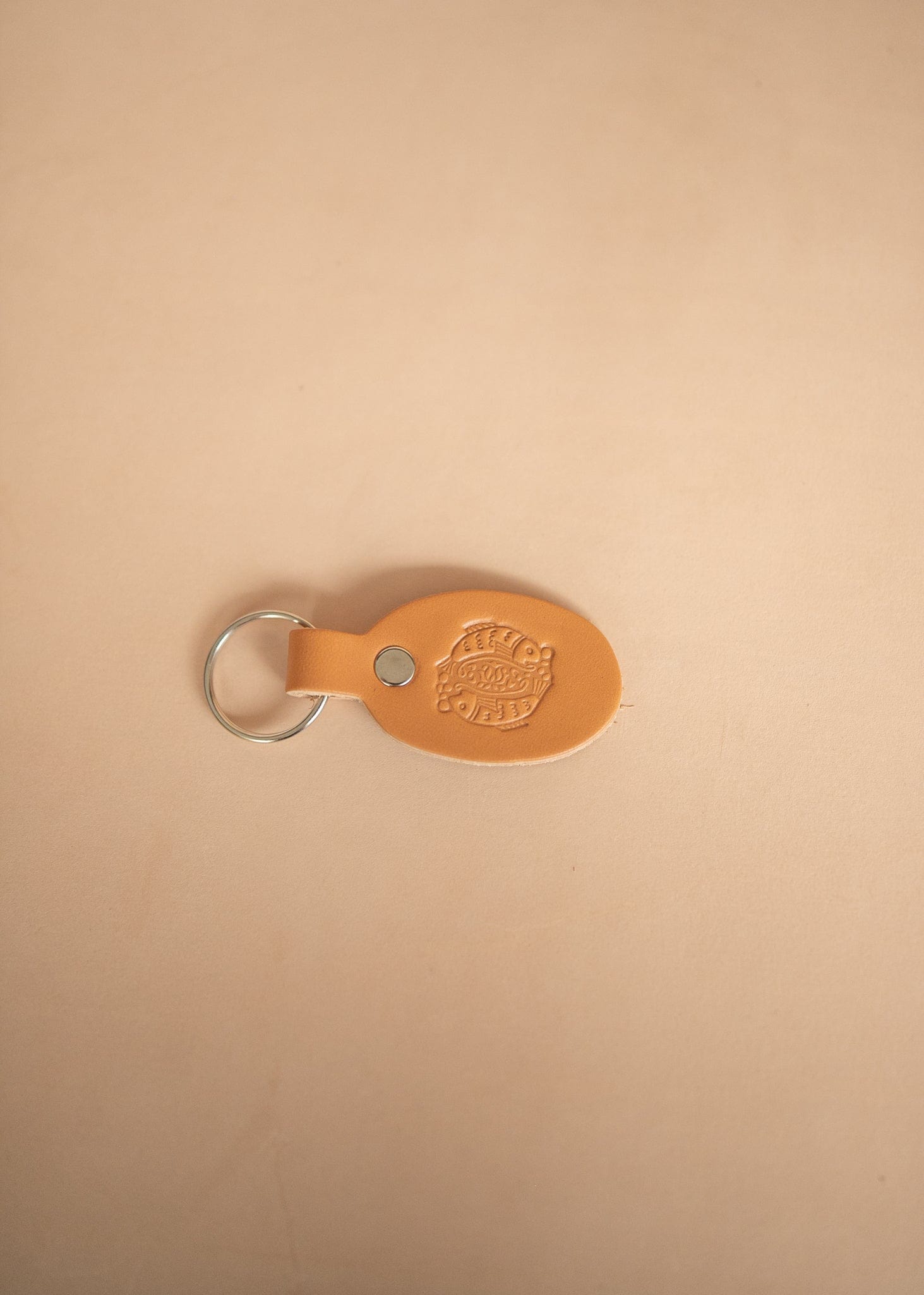 The Real McCaul Leathergoods Keyring Keyring - Zodiac Horoscope Star Sign - Natural Australian Made Australian Owned Horoscope Zodiac Star Sign Keyring Leather Made in Australia