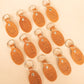 The Real McCaul Leathergoods Keyring Keyring - Zodiac Horoscope Star Sign - Tan Australian Made Australian Owned Horoscope Zodiac Star Sign Keyring Leather Made in Australia