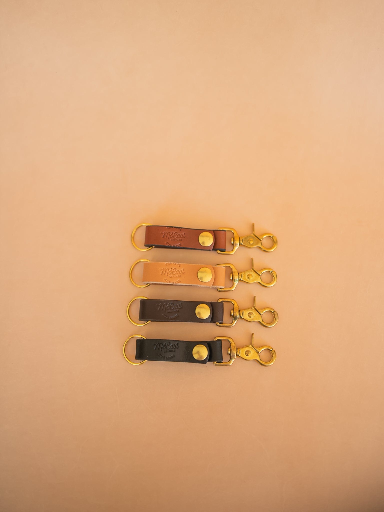 The Real McCaul Leathergoods Keyring Mini Belt Loop Key Chain Holder Australian Made Australian Owned Leather Key Fob Holder Belt Hook Made In Australia
