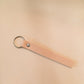The Real McCaul Leathergoods Keyring Natural Phone Number Leather Keyring Australian Made Australian Owned Personalised Leather Name Keyring Australian Made