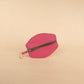 The Real McCaul Leathergoods Keyring Pink One Zip Key & Coin Pouch - Kangaroo Australian Made Australian Owned Double Sided Key & Coin Pouch- MADE IN AUSTRALIA - Genuine Leather