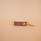 The Real McCaul Leathergoods Keyring Tan Mini Belt Loop Key Chain Holder Australian Made Australian Owned Leather Key Fob Holder Belt Hook Made In Australia