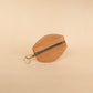 The Real McCaul Leathergoods Keyring Tan One Zip Key & Coin Pouch - Kangaroo Australian Made Australian Owned Double Sided Key & Coin Pouch- MADE IN AUSTRALIA - Genuine Leather