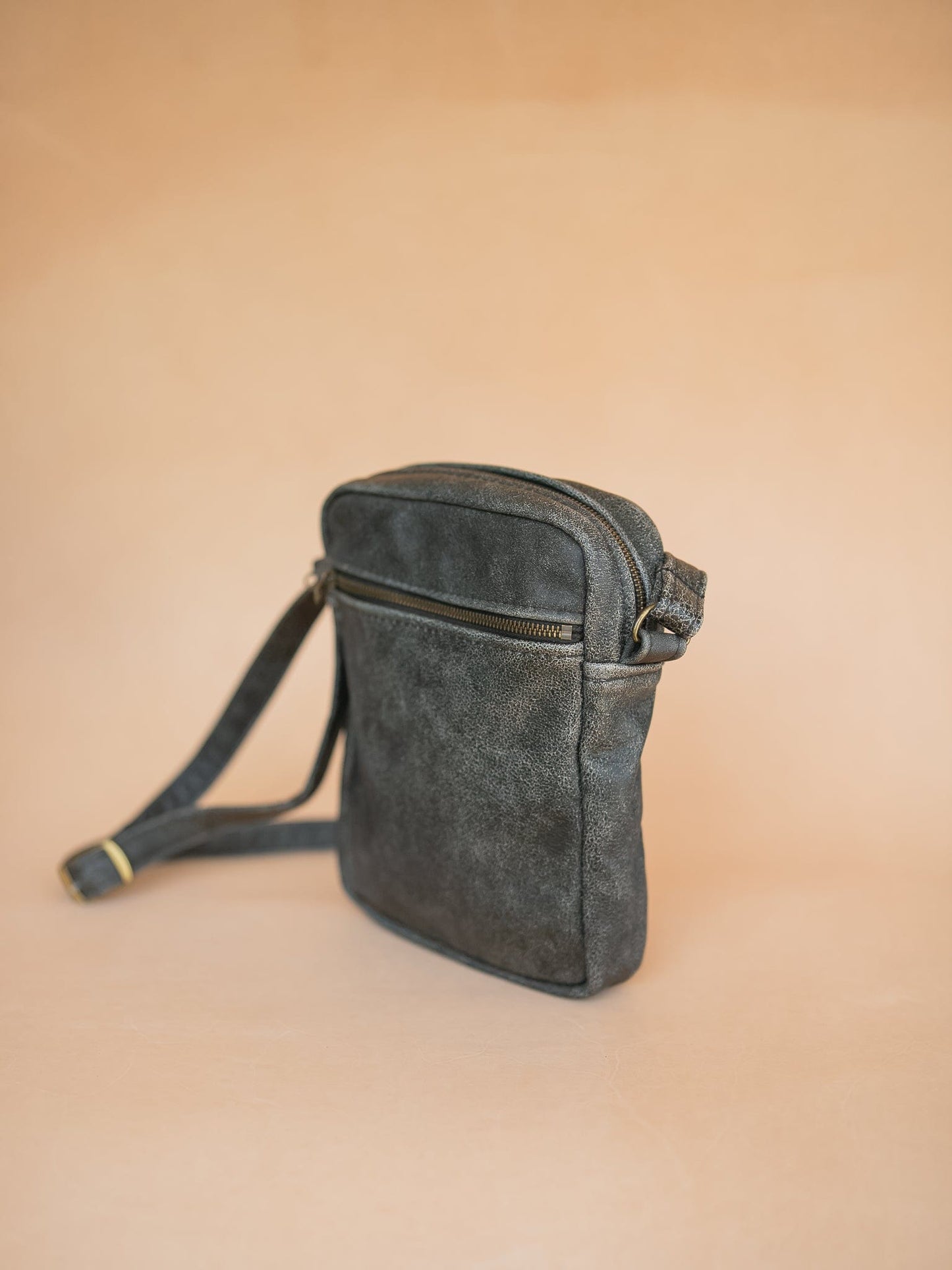 The Real McCaul Leathergoods Manbag Charlie Satchel Sidebag - Cowhide Australian Made Australian Owned Charlie Leather Sidebag Satchel Man Bag- Made In Australia