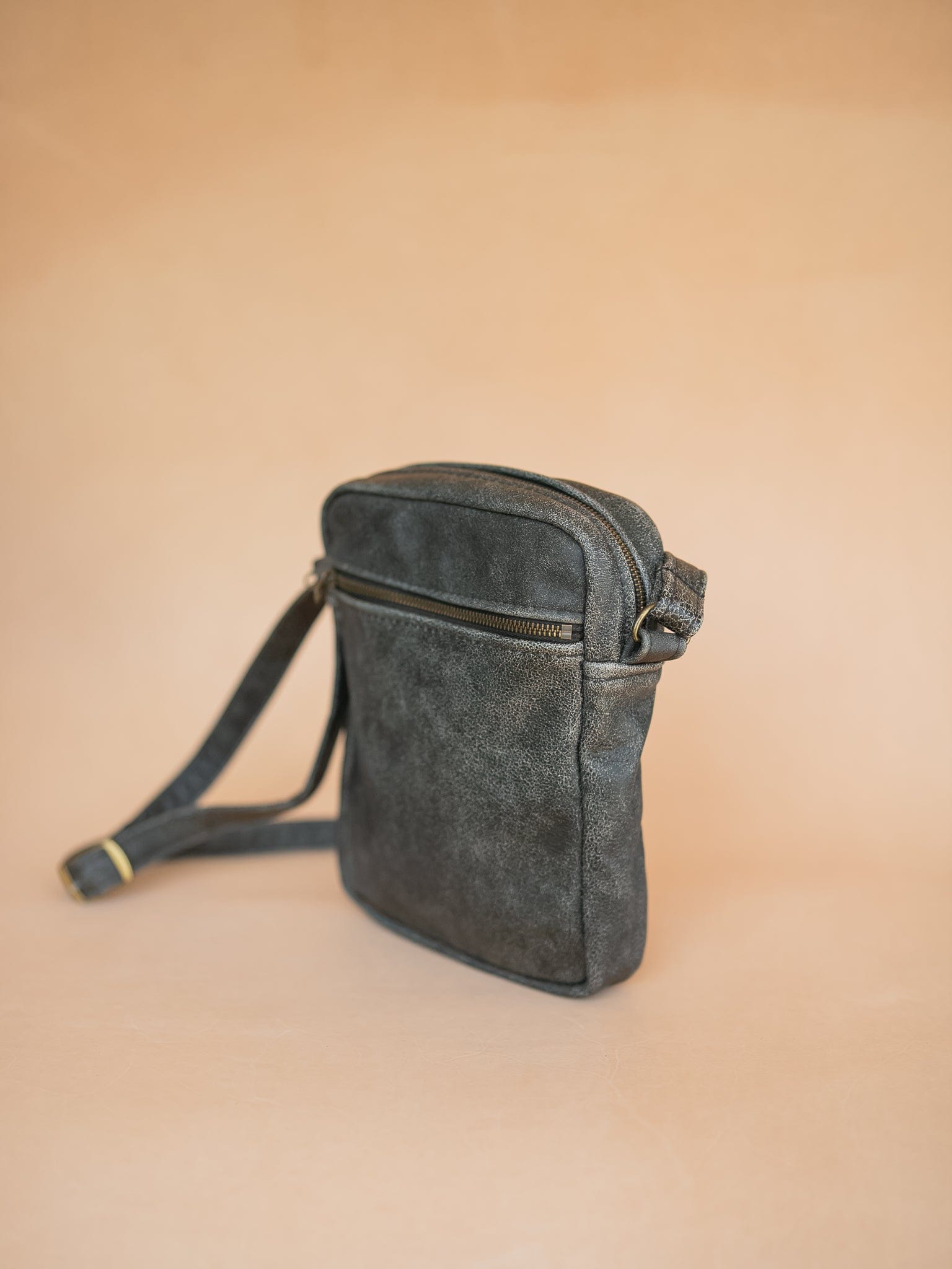 The Real McCaul Leathergoods Manbag Charlie Satchel Sidebag - Cowhide Australian Made Australian Owned Charlie Leather Sidebag Satchel Man Bag- Made In Australia