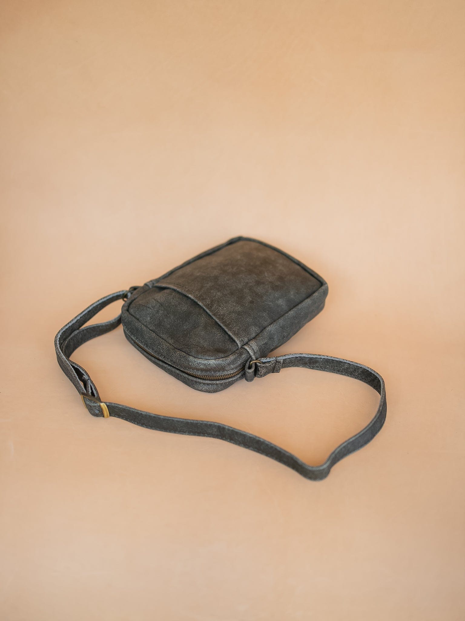 The Real McCaul Leathergoods Manbag Charlie Satchel Sidebag - Cowhide Australian Made Australian Owned Charlie Leather Sidebag Satchel Man Bag- Made In Australia