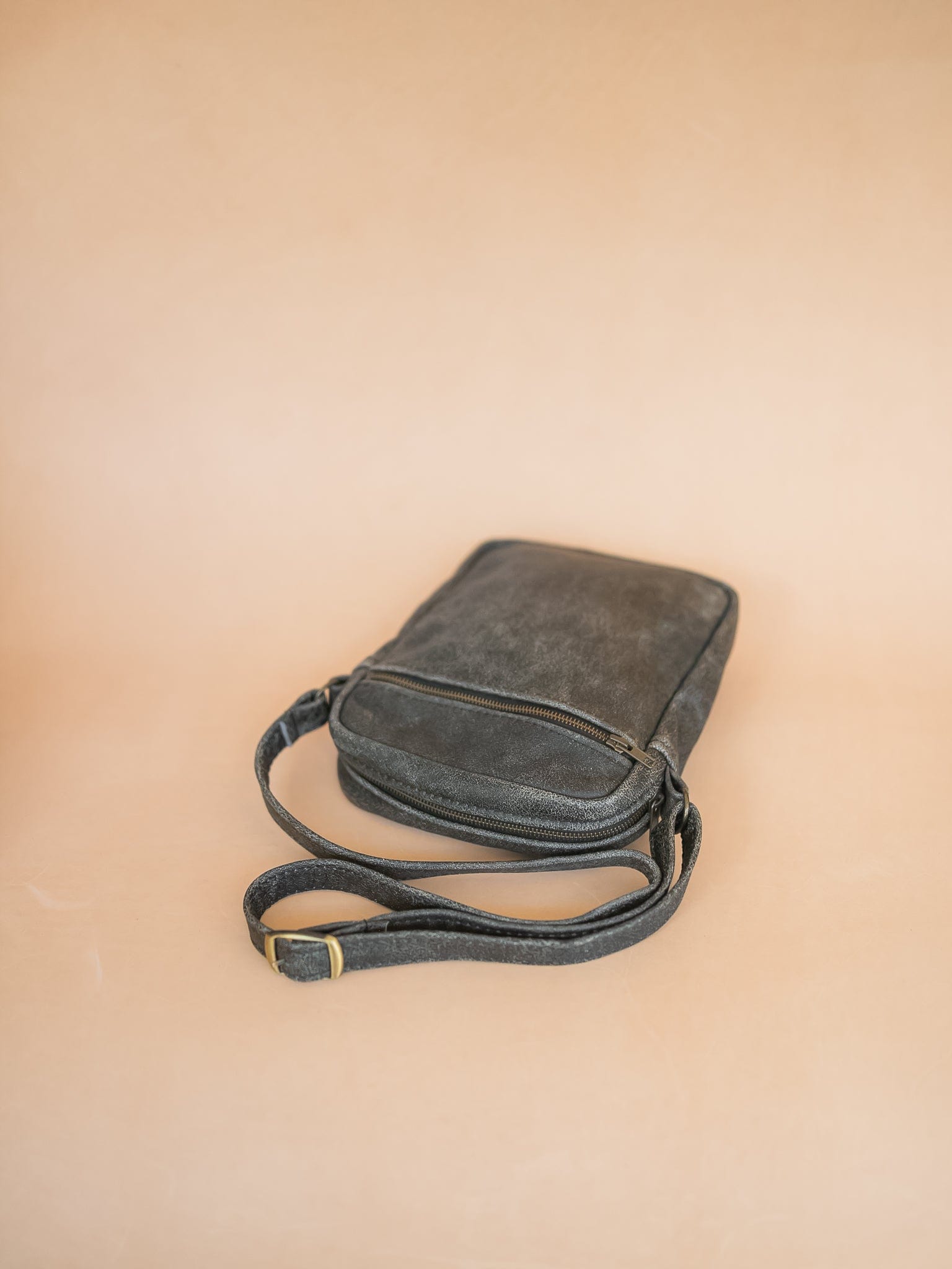 The Real McCaul Leathergoods Manbag Charlie Satchel Sidebag - Cowhide Australian Made Australian Owned Charlie Leather Sidebag Satchel Man Bag- Made In Australia