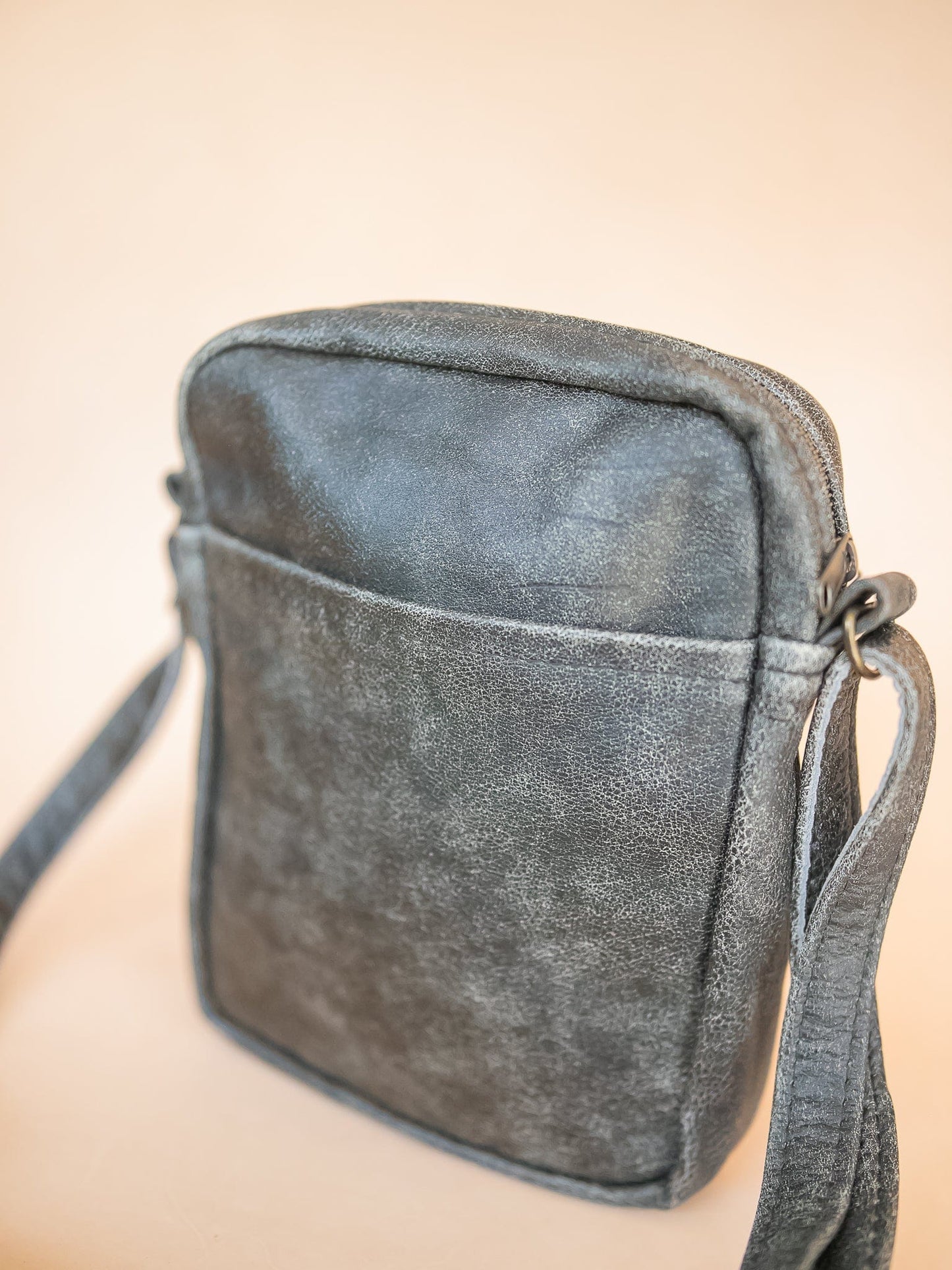 The Real McCaul Leathergoods Manbag Charlie Satchel Sidebag - Cowhide Australian Made Australian Owned Charlie Leather Sidebag Satchel Man Bag- Made In Australia