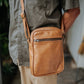 The Real McCaul Leathergoods Manbag Charlie Satchel Sidebag - Cowhide Australian Made Australian Owned Charlie Leather Sidebag Satchel Man Bag- Made In Australia
