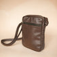 The Real McCaul Leathergoods Manbag Charlie Satchel Sidebag - Cowhide Australian Made Australian Owned Charlie Leather Sidebag Satchel Man Bag- Made In Australia
