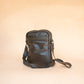 The Real McCaul Leathergoods Manbag Charlie Satchel Sidebag - Kangaroo Australian Made Australian Owned Charlie Leather Sidebag Satchel Man Bag- Made In Australia