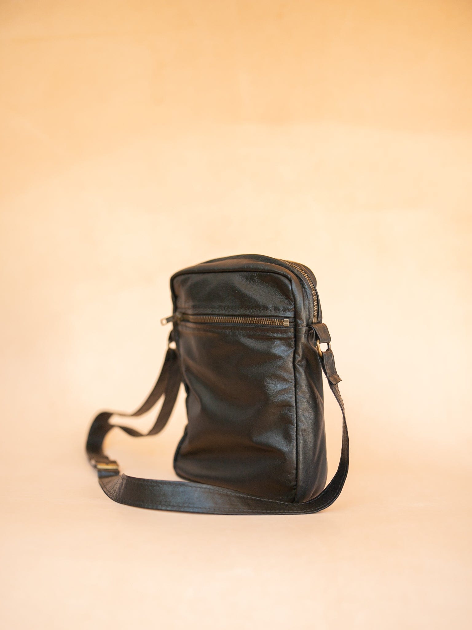 The Real McCaul Leathergoods Manbag Charlie Satchel Sidebag - Kangaroo Australian Made Australian Owned Charlie Leather Sidebag Satchel Man Bag- Made In Australia