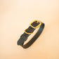 The Real McCaul Leathergoods Pet Collars & Harnesses Classic Dog Collar - 25mm - Black Australian Made Australian Owned Leather Dog Collar with Brass Fittings- Australian Made