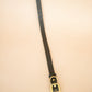 The Real McCaul Leathergoods Pet Collars & Harnesses Classic Dog Collar - 25mm - Black Australian Made Australian Owned Leather Dog Collar with Brass Fittings- Australian Made