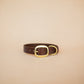 The Real McCaul Leathergoods Pet Collars & Harnesses Classic Dog Collar - 25mm - Burgundy Australian Made Australian Owned Leather Dog Collar with Brass Fittings- Australian Made