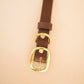 The Real McCaul Leathergoods Pet Collars & Harnesses Classic Dog Collar - 25mm - Burgundy Australian Made Australian Owned Leather Dog Collar with Brass Fittings- Australian Made