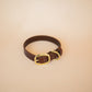 The Real McCaul Leathergoods Pet Collars & Harnesses Classic Dog Collar - 25mm - Burgundy Australian Made Australian Owned Leather Dog Collar with Brass Fittings- Australian Made
