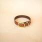 The Real McCaul Leathergoods Pet Collars & Harnesses Classic Dog Collar - 25mm - Tan Australian Made Australian Owned Leather Dog Collar with Brass Fittings- Australian Made