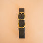 The Real McCaul Leathergoods Pet Collars & Harnesses Classic Dog Collar - 32mm - Black Australian Made Australian Owned Leather Dog Collar with Brass Fittings- Australian Made