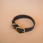 The Real McCaul Leathergoods Pet Collars & Harnesses Classic Dog Collar - 32mm - Black Australian Made Australian Owned Leather Dog Collar with Brass Fittings- Australian Made