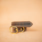The Real McCaul Leathergoods Pet Collars & Harnesses Frank Dog Collar - 32mm - Rustic Brown Australian Made Australian Owned Leather Dog Collar with Brass Fittings- Australian Made