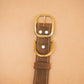 The Real McCaul Leathergoods Pet Collars & Harnesses Rancher Dog Collar - 38mm - Rustic Brown Australian Made Australian Owned Leather Dog Collar with Brass Fittings- Australian Made