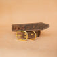The Real McCaul Leathergoods Pet Collars & Harnesses Rancher Dog Collar - 38mm - Rustic Brown Australian Made Australian Owned Leather Dog Collar with Brass Fittings- Australian Made
