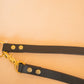 The Real McCaul Leathergoods Pet Leashes Hands Free Long Crossbody Dog Leash - 20mm - Dark Brown Australian Made Australian Owned Leather Dog Lead or Leash - HandMade In Australia- Brass Fittings